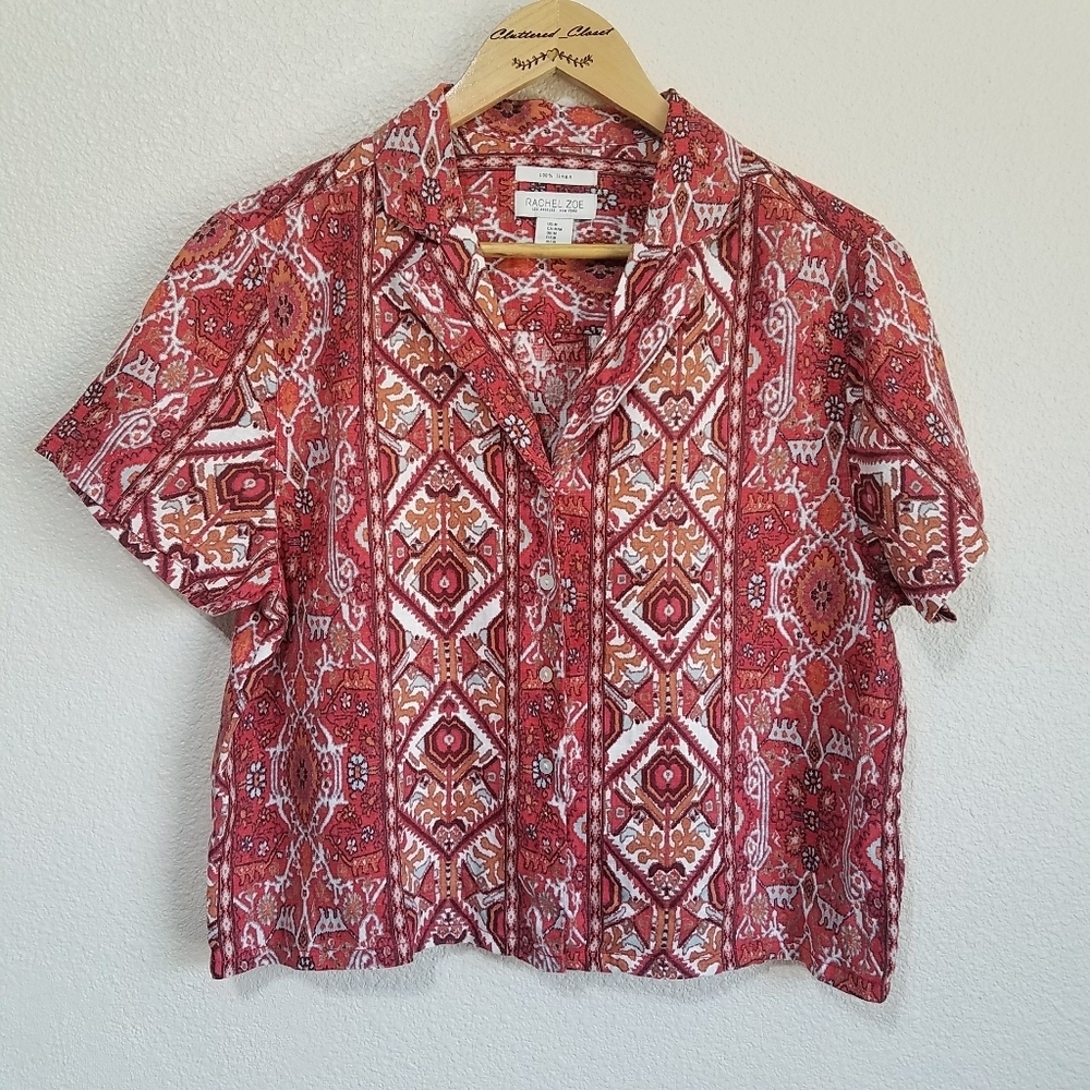 Rachel Zoe Linen Top